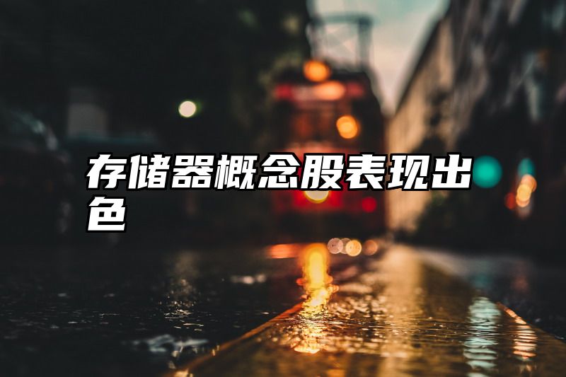 存储器概念股表现出色