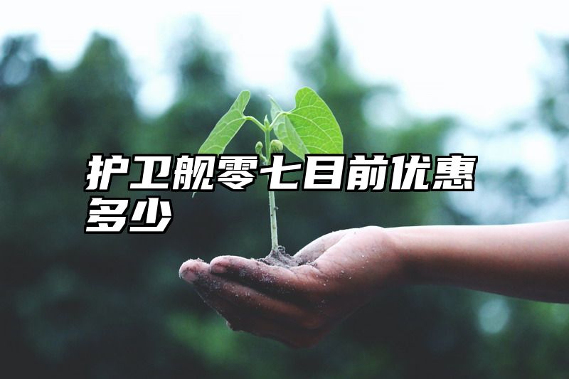 护卫舰零七目前优惠多少