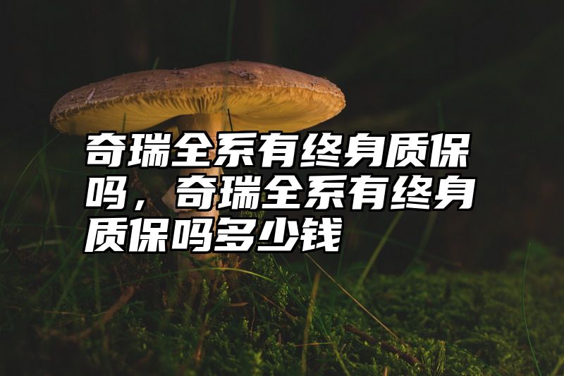奇瑞全系有终身质保吗，奇瑞全系有终身质保吗多少钱