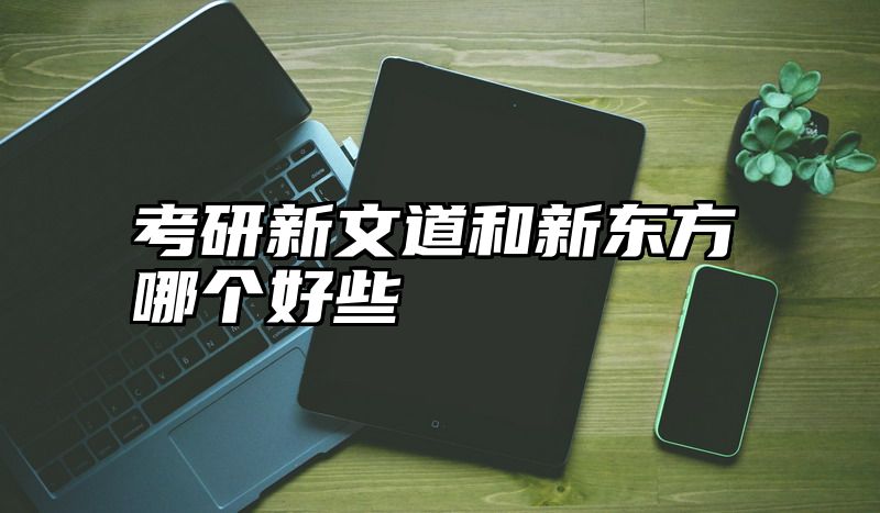 考研新文道和新东方哪个好些