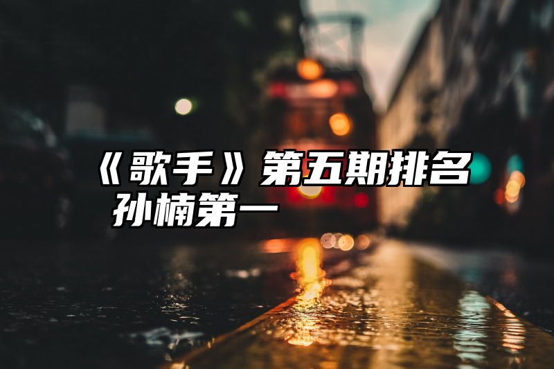 点击查看《《歌手》第五期排名 孙楠第一》全文