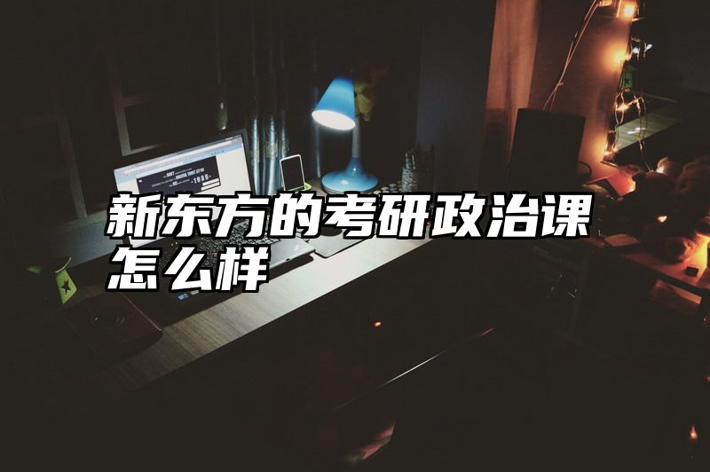 新东方的考研政治课怎么样