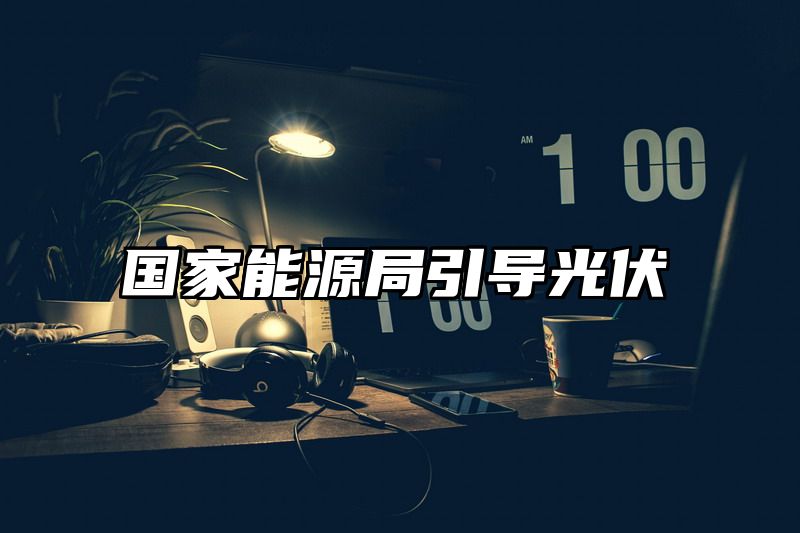 国家能源局引导光伏