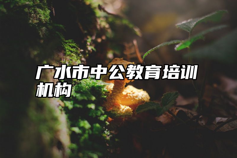 广水市中公教育培训机构