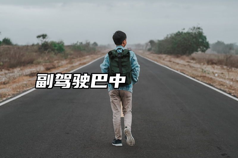 副驾驶巴中