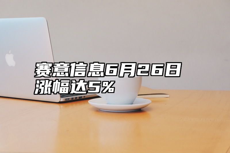 赛意信息6月26日涨幅达5%