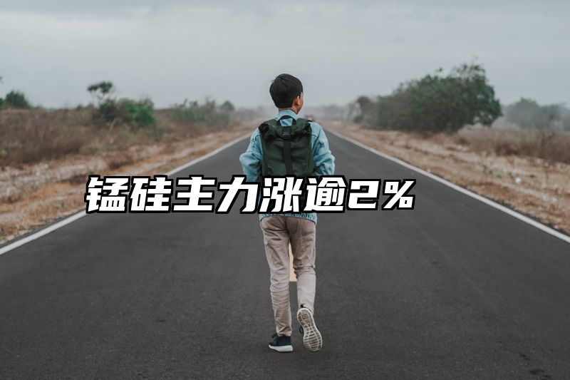 锰硅主力涨逾2%
