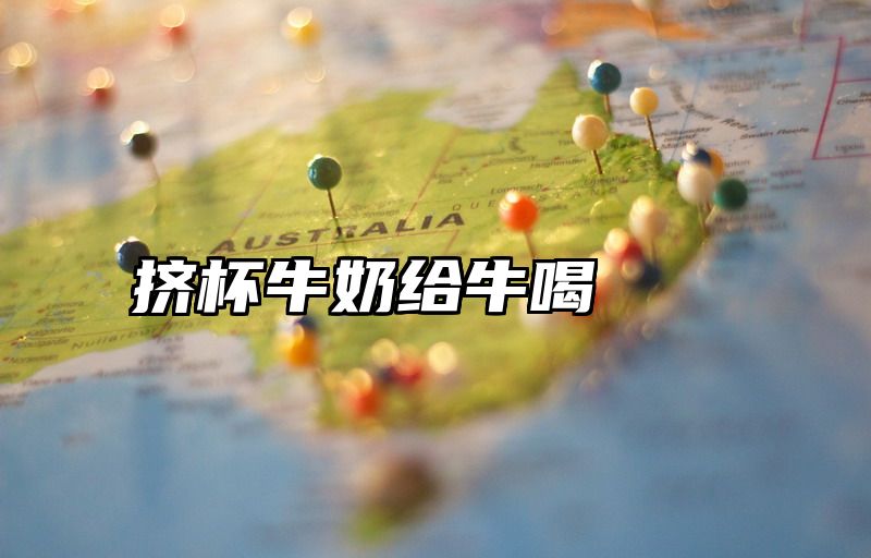挤杯牛奶给牛喝