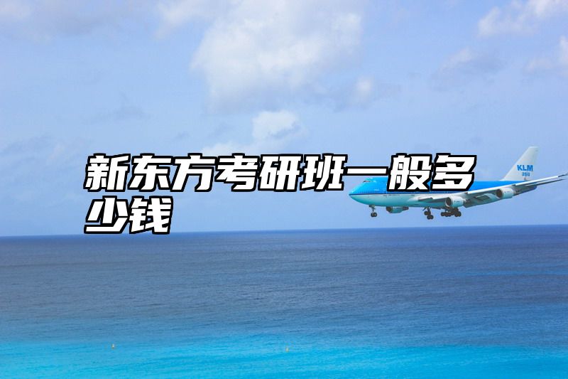 新东方考研班一般多少钱
