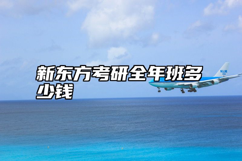 新东方考研全年班多少钱