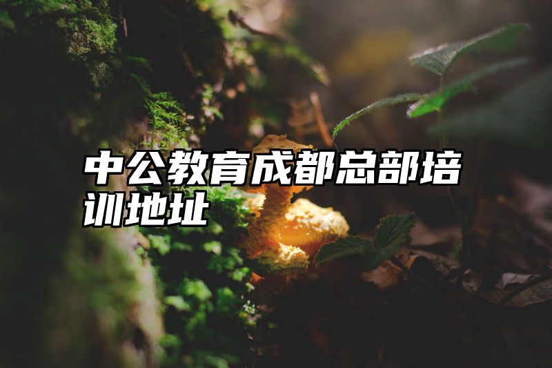 中公教育成都总部培训地址