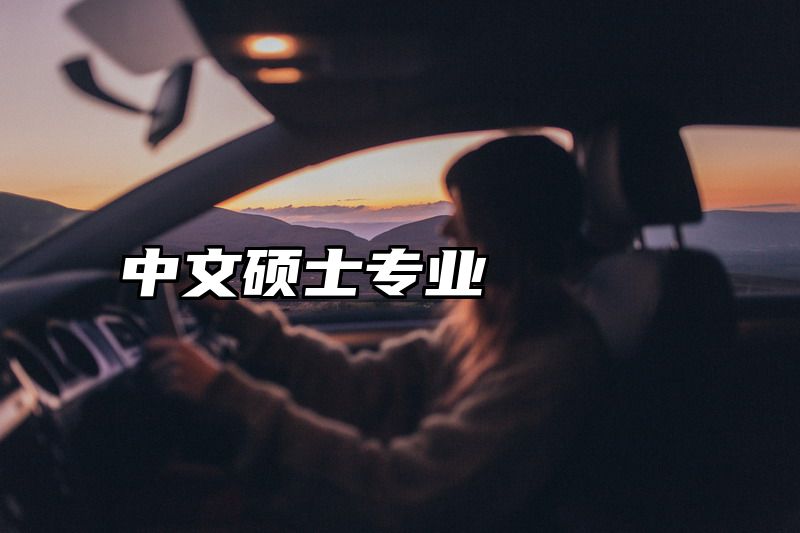 中文硕士专业