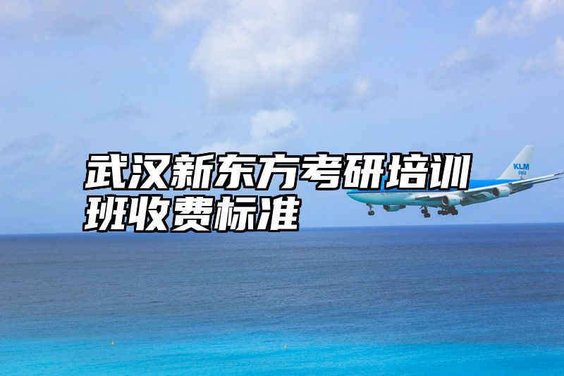 武汉新东方考研培训班收费标准