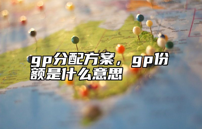 gp分配方案，gp份额是什么意思