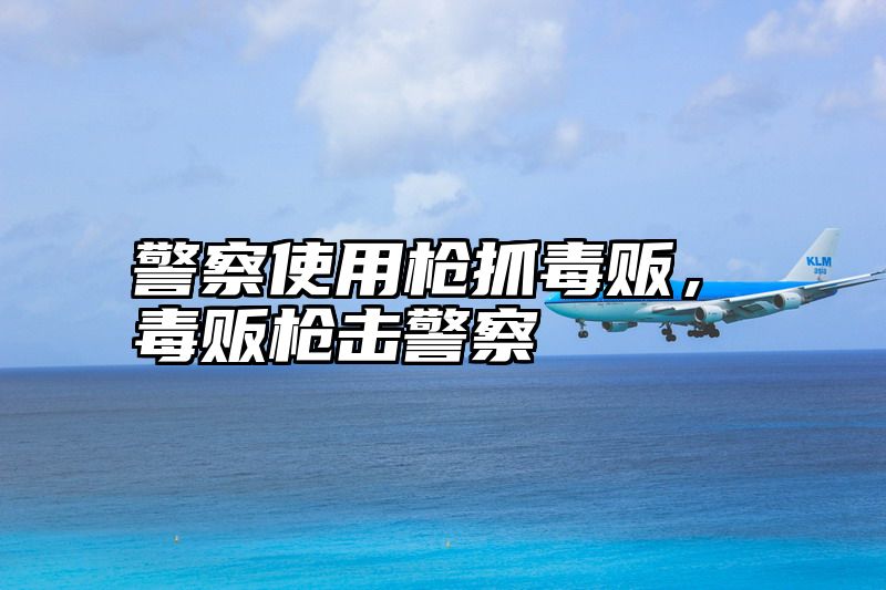 警察使用枪抓毒贩，毒贩枪击警察