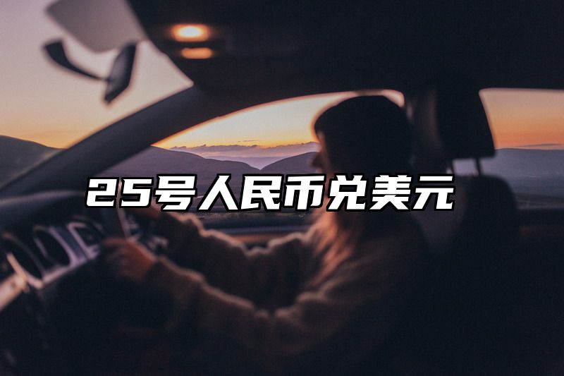 25号人民币兑美元