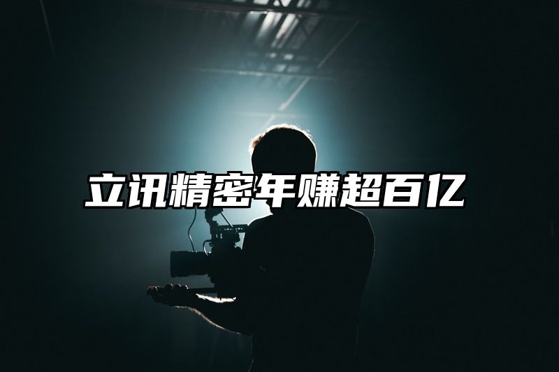 立讯精密年赚超百亿