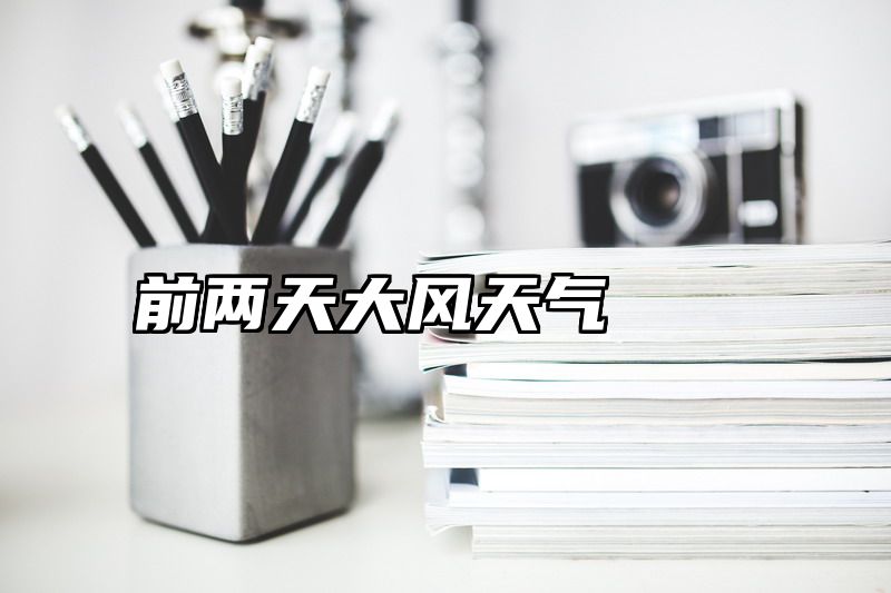 前两天大风天气