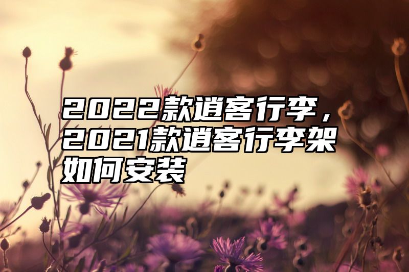 2022款逍客行李，2021款逍客行李架如何安装