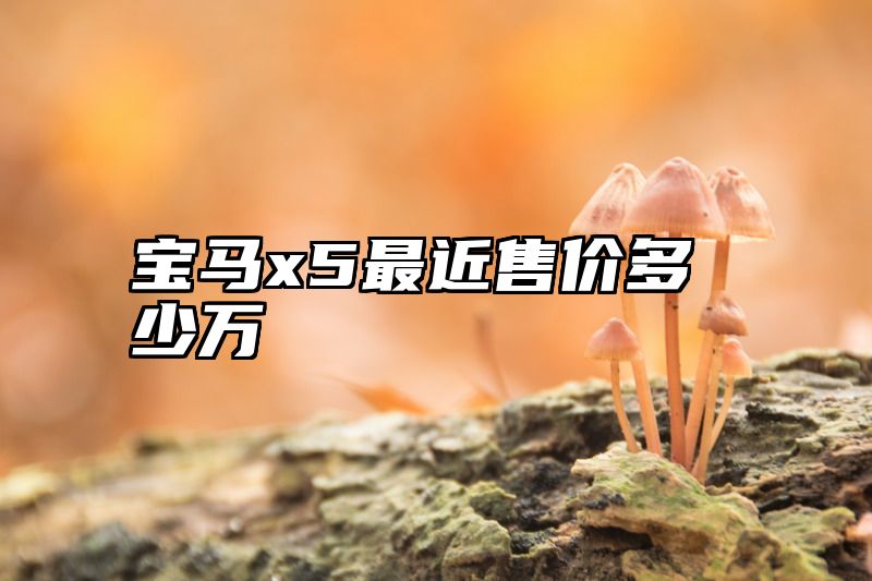 宝马x5最近售价多少万
