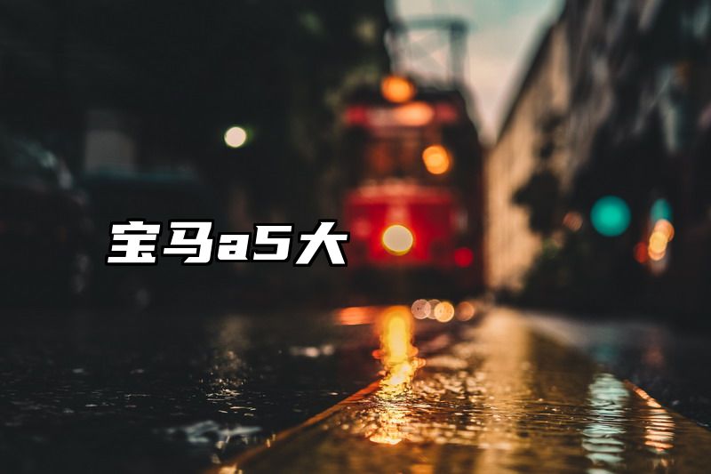 宝马a5大