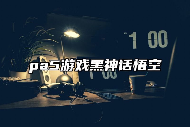 pa5游戏黑神话悟空
