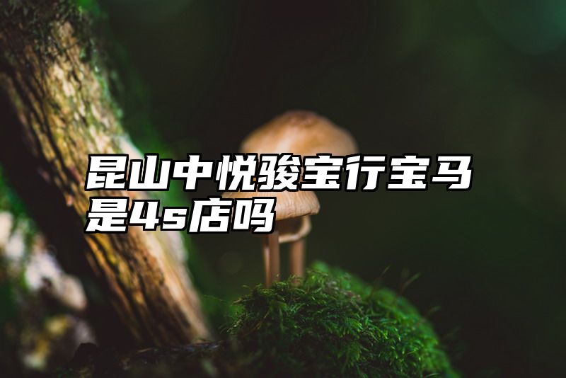 昆山中悦骏宝行宝马是4s店吗