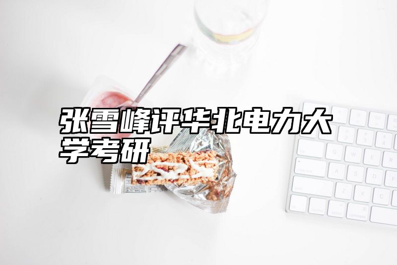张雪峰评华北电力大学考研