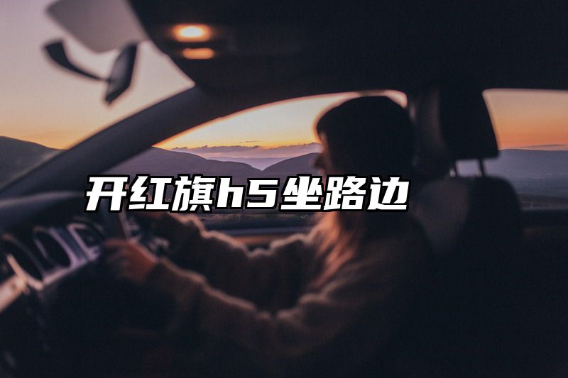 开红旗h5坐路边