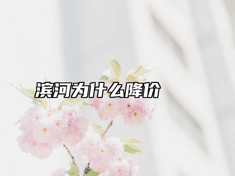 滨河为什么降价