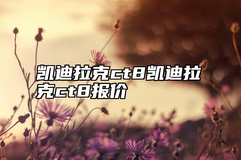 凯迪拉克ct8凯迪拉克ct8报价