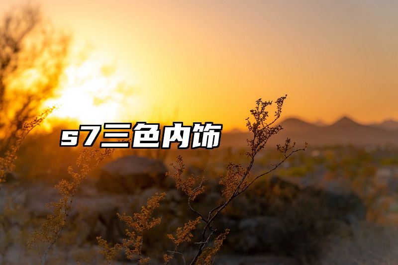 s7三色内饰
