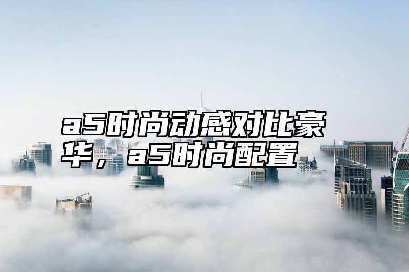 a5时尚动感对比豪华，a5时尚配置