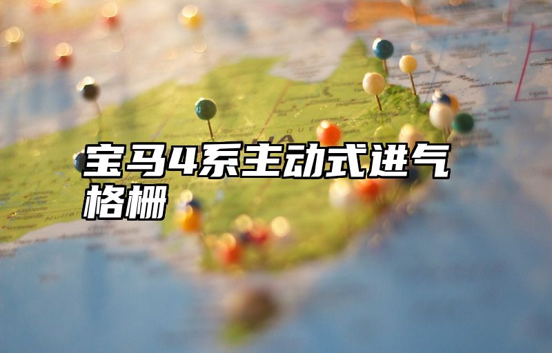 宝马4系主动式进气格栅