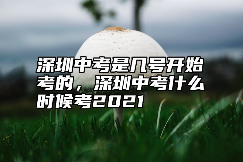 深圳中考是几号开始考的，深圳中考什么时候考2021
