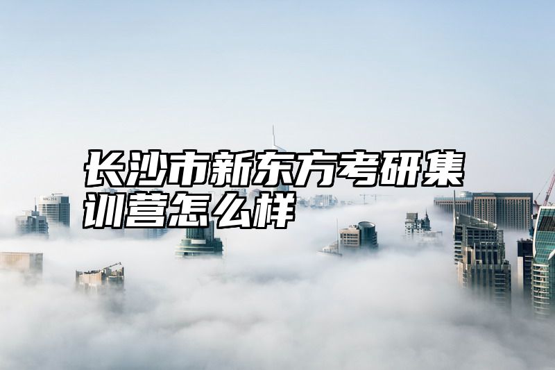 长沙市新东方考研集训营怎么样