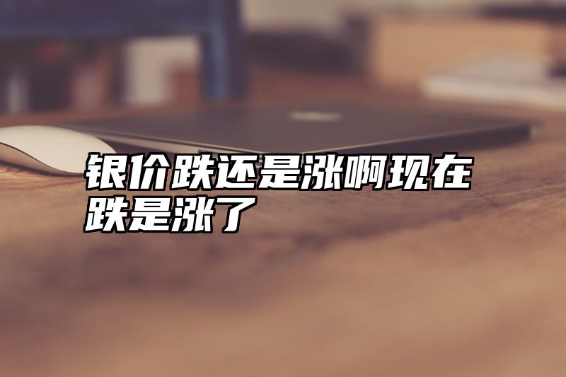 银价跌还是涨啊现在跌是涨了