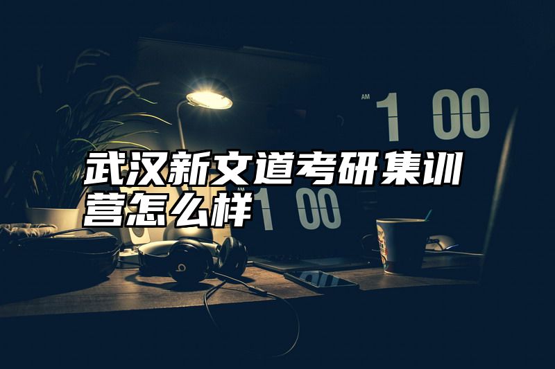 武汉新文道考研集训营怎么样