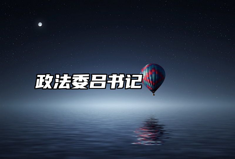 点击查看《政法委吕书记》全文