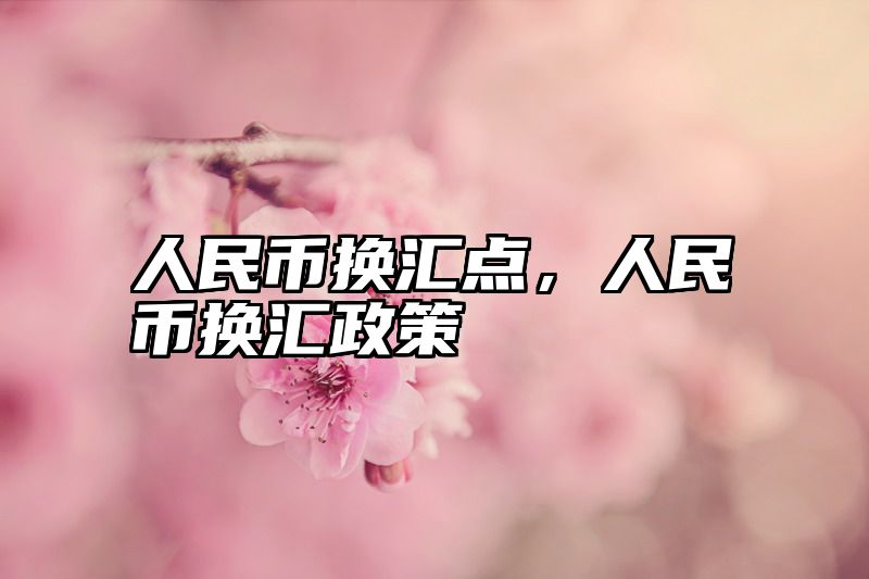 人民币换汇点，人民币换汇政策