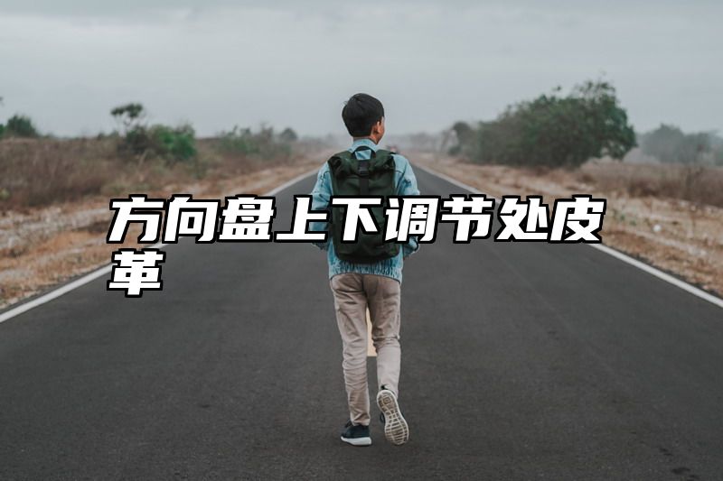 方向盘上下调节处皮革