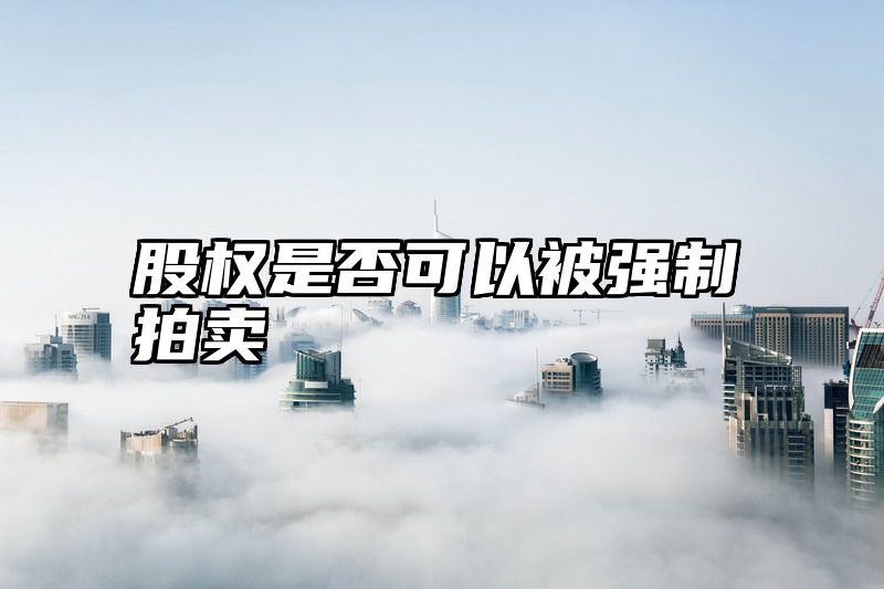 股权是否可以被强制拍卖