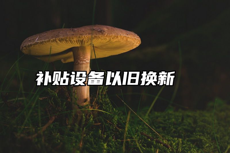 补贴设备以旧换新