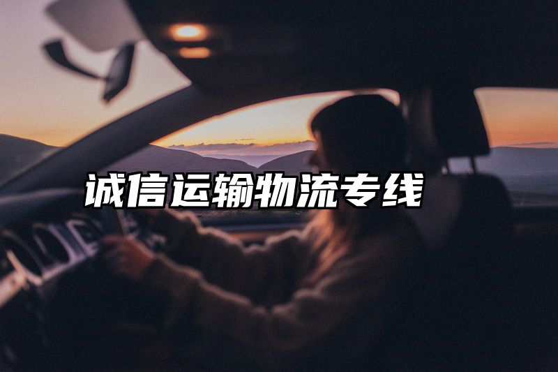 诚信运输物流专线