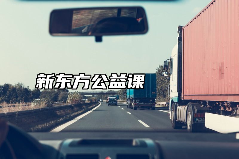 新东方公益课
