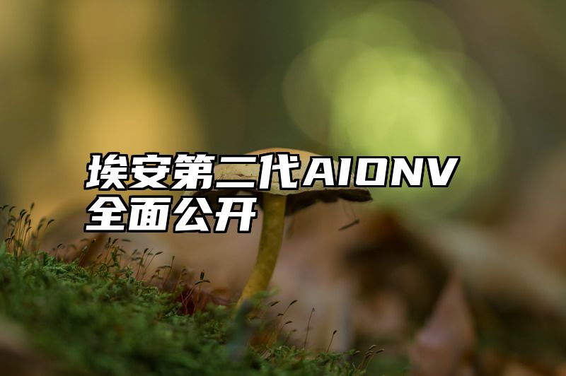 埃安第二代AIONV全面公开