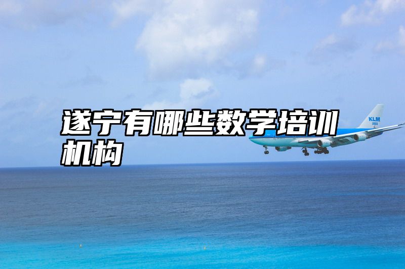 遂宁有哪些数学培训机构