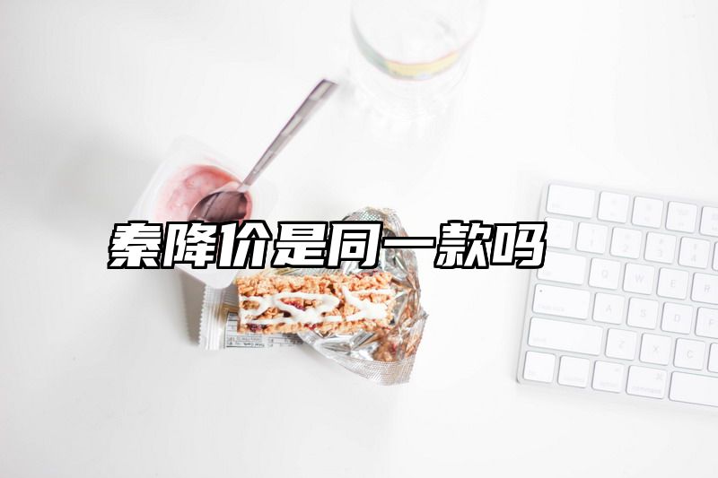秦降价是同一款吗
