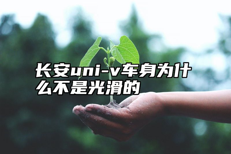 长安uni-v车身为什么不是光滑的