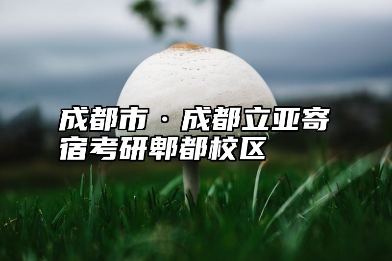 成都市·成都立亚寄宿考研郫都校区